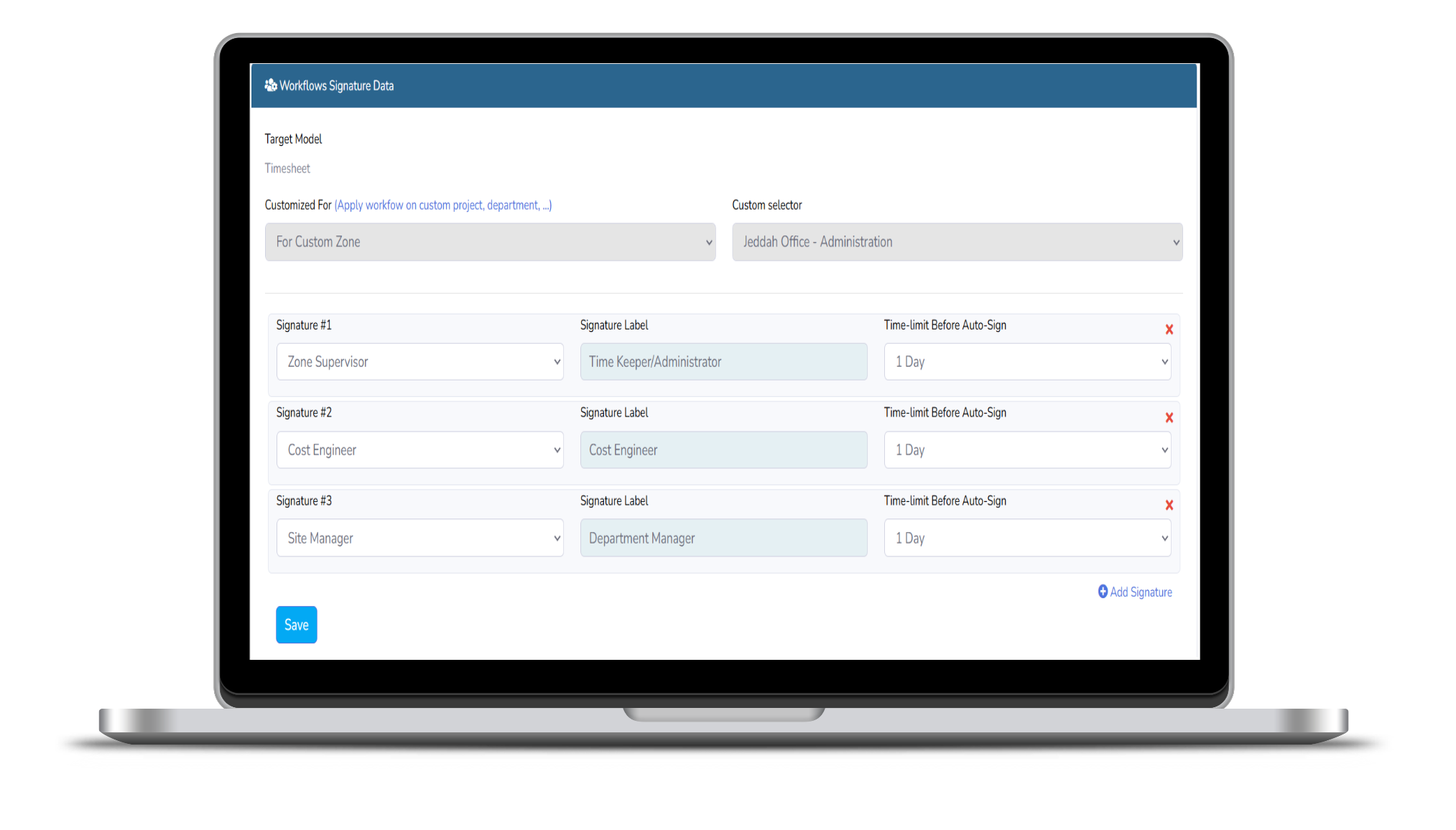 Workflow & Signature